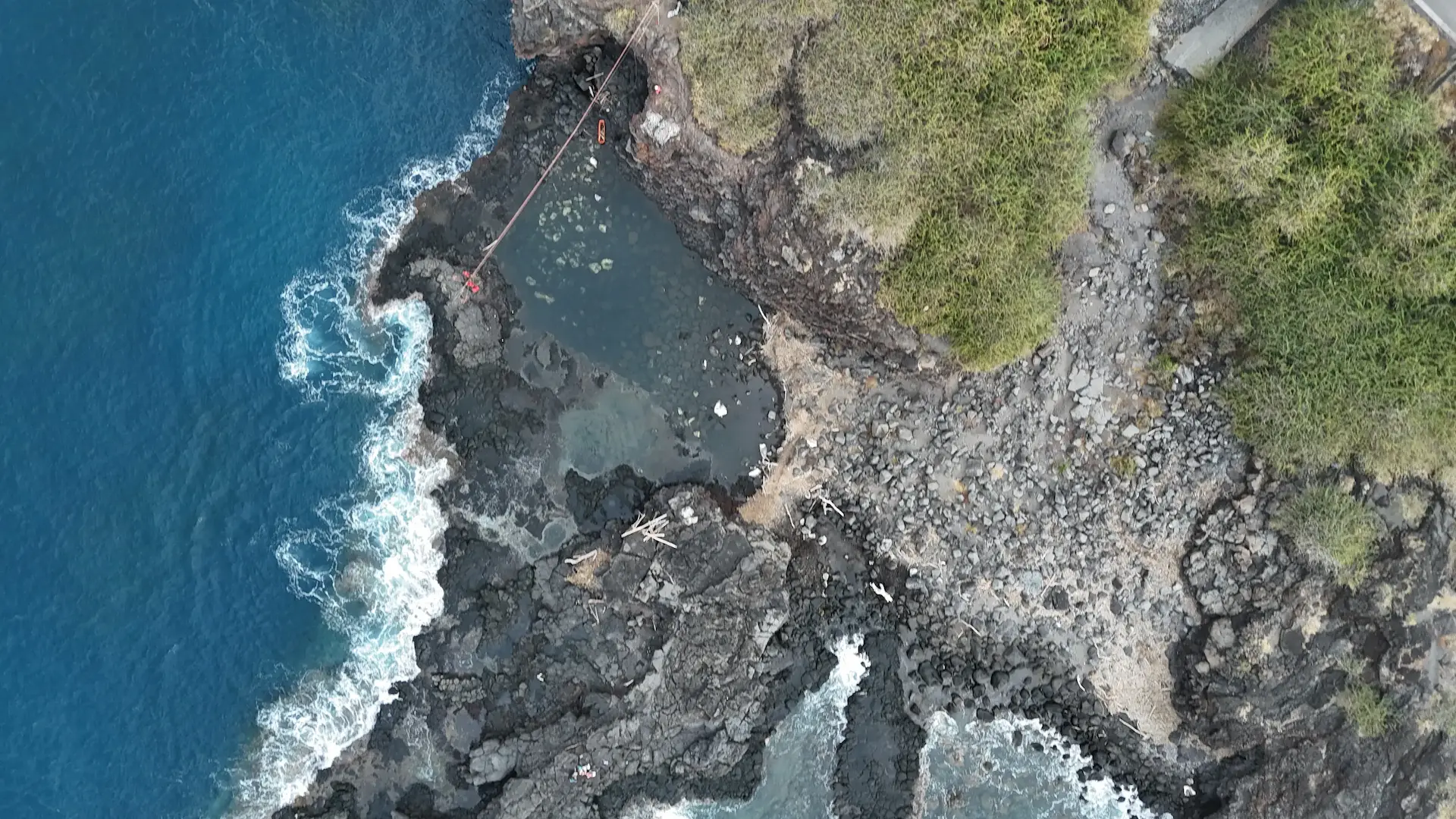 Vue drone d’un environnement extérieur